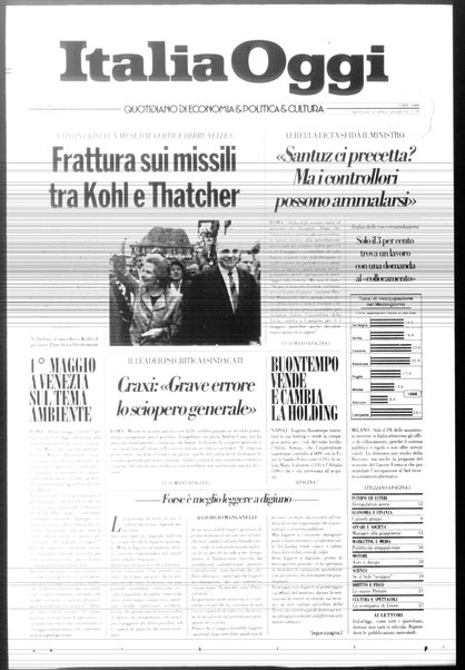 Italia oggi : quotidiano di economia finanza e politica